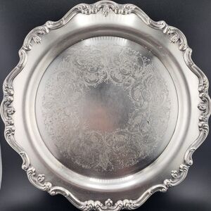 Gorham Silver Ornate Serveware Platter